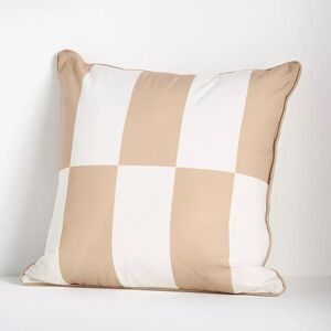 NWT Anthropologie Coastal Printed Striped Indoor/Outdoor Pillow 22 x 22